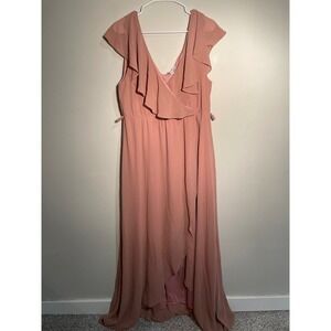 NWT Baltic Born Katya Ruffle Maxi Dress Size XXXL Bridesmaid Formal Prom